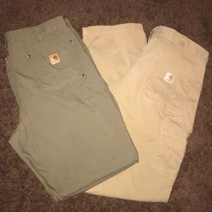 Two pairs of carhartt work pants
